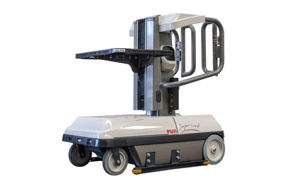 Bravi Platforms Sprint Order Picker, Driveable, 1 Man, 11-Ft. Platform Height, 45 Ah x4 Batteries - GPE211006