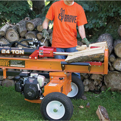 Brave 24-Ton Log Splitter, Honda GC Engine, Tow-Behind - VH1724GC