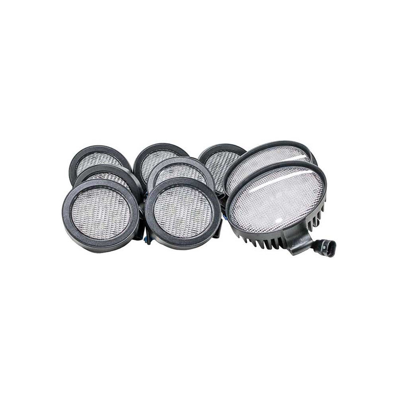 Tiger Lights Complete John Deere Sprayer LED Light Kit — 8 LED Work Lights, Mount Brackets, 36,000 Lumens — TL4030KIT