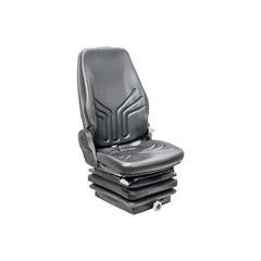 Uni Pro 722 Mechanical Suspension Seat Black Vinyl Heavy-Duty Equipment - 8010