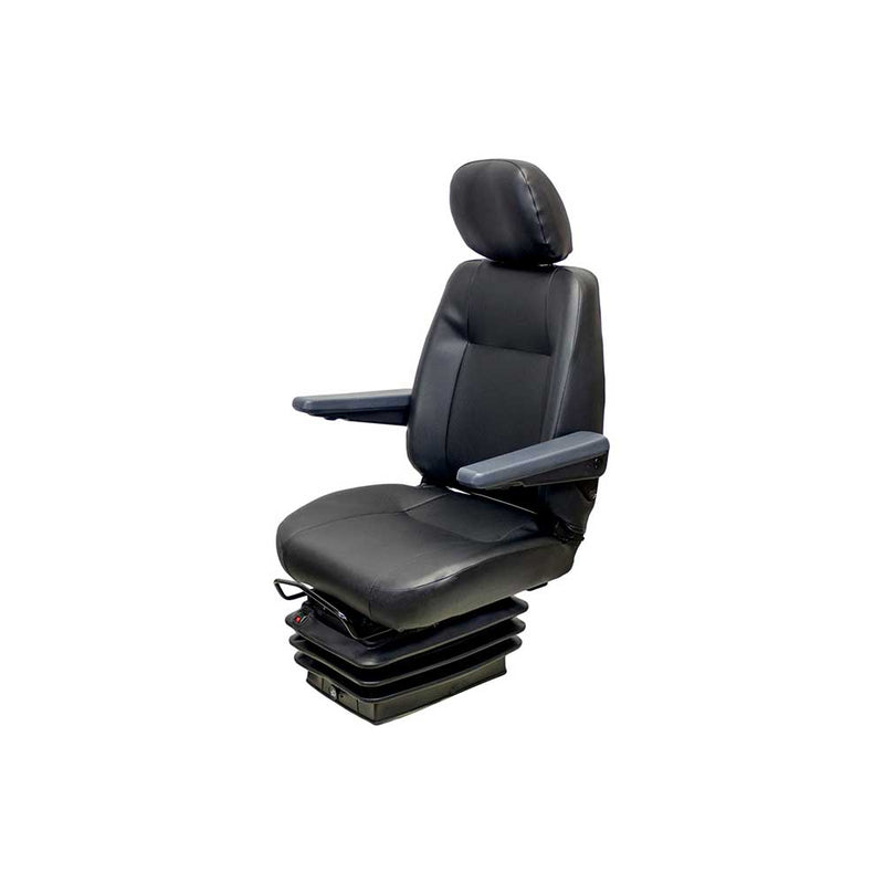 Uni Pro 151 Air Suspension Seat 12V – Black Vinyl w/ Headrest – 8429