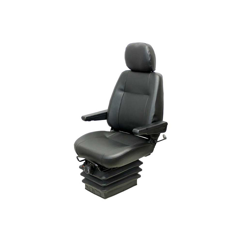 Uni Pro 152 Air Suspension Seat 12V – Black Vinyl w/ Headrest – 8437