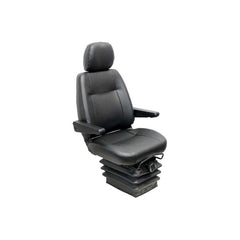 Uni Pro 152 Air Suspension Seat 12V – Black Vinyl w/ Headrest – 8437
