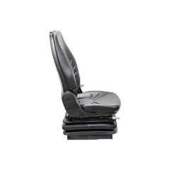 Uni Pro 722 Mechanical Suspension Seat Black Vinyl Heavy-Duty Equipment - 8010