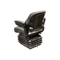 Uni Pro 1201 Air Suspension Seat Kit, Charcoal Gray Fabric for John Deere K-Series Wheel Loaders – 6941