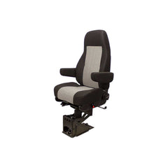 Uni Pro 1115 Semi Truck Seat – Air Suspension, Black/Gray Fabric – 8206