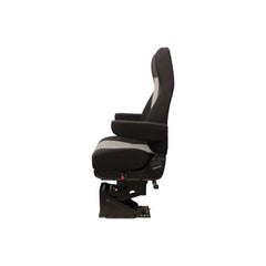 Uni Pro 1115 Semi Truck Seat – Air Suspension, Black/Gray Fabric – 8206