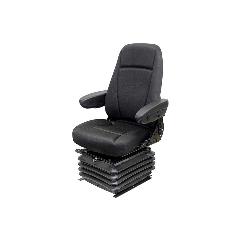Uni Pro 1200 Air Suspension Seat Kit, Charcoal Gray Fabric for John Deere K Series Wheel Loaders – 6940