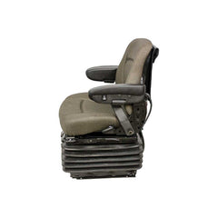 Uni Pro 1300 Air Suspension Seat – 12 V w/ Expansion Tank, Brown Fabric – 7945