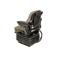 Uni Pro 1300 Air Suspension Seat – 12 V w/ Expansion Tank, Brown Fabric – 7945