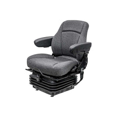 Uni Pro 425 Mechanical Suspension Seat with Armrests Charcoal Gray Fabric - 8008