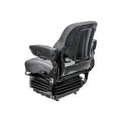 Uni Pro 425 Mechanical Suspension Seat with Armrests Charcoal Gray Fabric - 8008