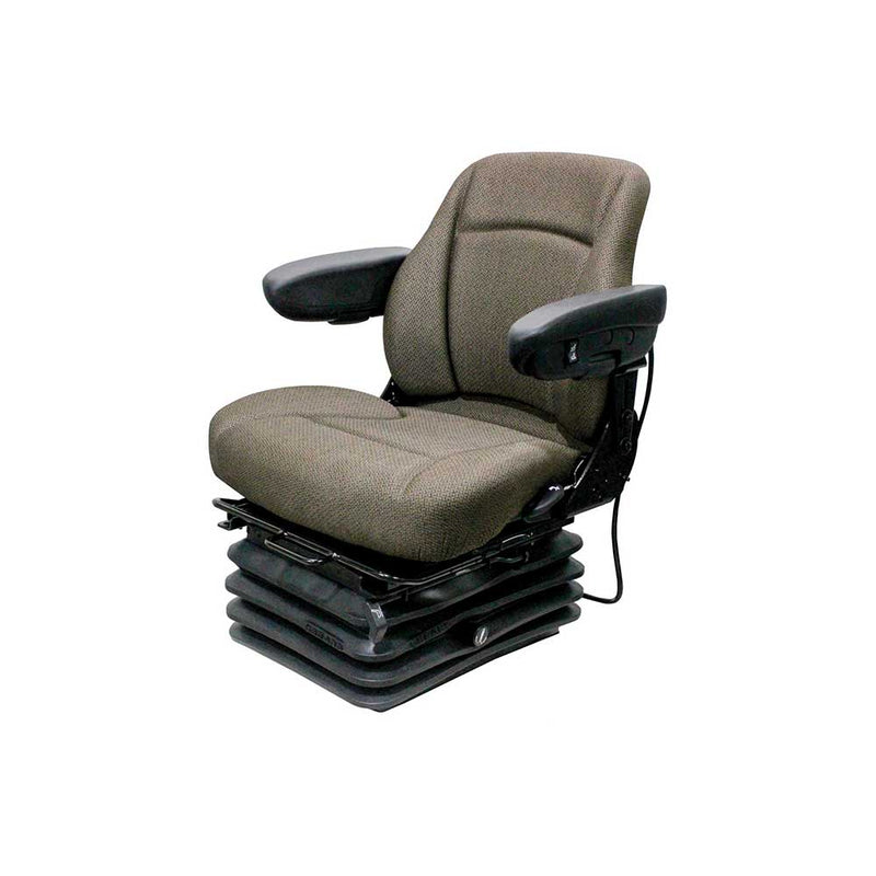 Uni Pro 1003 Air Suspension Seat – 12 V Compressor, Brown Fabric – 8170