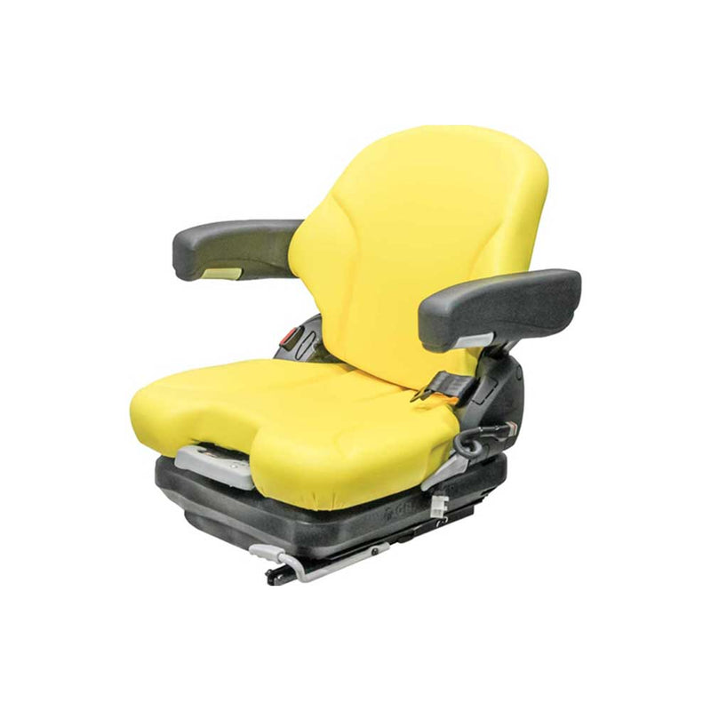 Uni Pro 136 Mechanical Suspension Seat 12V, Yellow Vinyl w/ Armrests – 8720