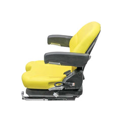 Uni Pro 136 Mechanical Suspension Seat 12V, Yellow Vinyl w/ Armrests – 8720