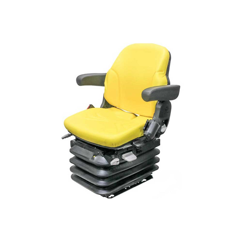 Uni Pro 1055 Air Suspension Seat – 12 V Compressor, Yellow Vinyl – 8723