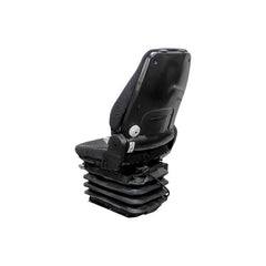 Uni Pro 722 Air Suspension Seat Kit, 12-V Compressor, 4.33″ Stroke, Black/Gray Fabric, Swivel Base – 8763