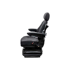 Uni Pro 698 High-Profile Air Suspension Seat Kit with 12 V Compressor, Black Fabric, 360° Swivel – 8765