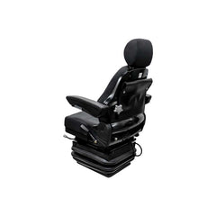 Uni Pro 698 High-Profile Air Suspension Seat Kit with 12 V Compressor, Black Fabric, 360° Swivel – 8765