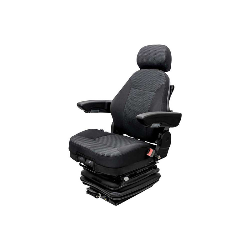 Uni Pro 697 Mechanical Suspension Seat 360° Swivel Black Fabric - 8766