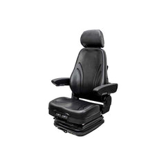 Uni Pro 602 Mechanical Suspension Seat Black Vinyl Heavy-Duty Equipment - 8767