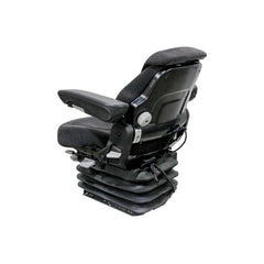 Uni Pro 1060 Air Suspension Seat Kit, Black/Gray Fabric with 12 V Compressor – 6721