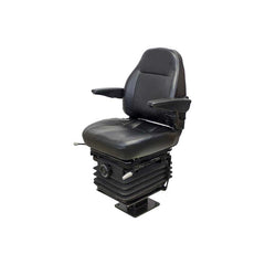 Uni Pro 111 Mechanical Suspension Seat Kit, Black Vinyl with Armrests for John Deere 310 Series Backhoes – 6838