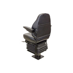 Uni Pro 111 Mechanical Suspension Seat Kit, Black Vinyl with Armrests for John Deere 310 Series Backhoes – 6838