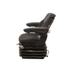 Uni Pro 1055 Air Suspension Seat – 12 V Compressor, Black/Gray Fabric – 7922