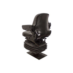 Uni Pro 535 Air Suspension Seat with 12-V Compressor, Black Vinyl, 4.5" Travel, Swivel Base – 8185