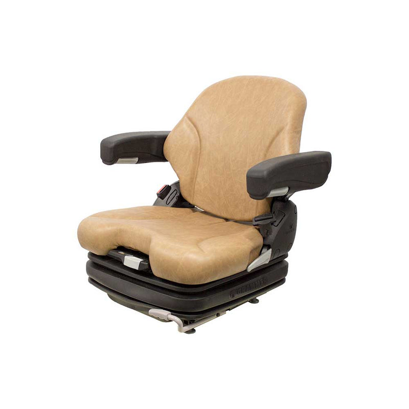 Uni Pro 136 Air Suspension Seat 12V – Brown Vinyl w/ Armrests – 8189