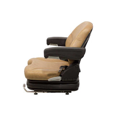 Uni Pro 136 Air Suspension Seat 12V – Brown Vinyl w/ Armrests – 8189
