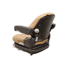 Uni Pro 136 Air Suspension Seat 12V – Brown Vinyl w/ Armrests – 8189