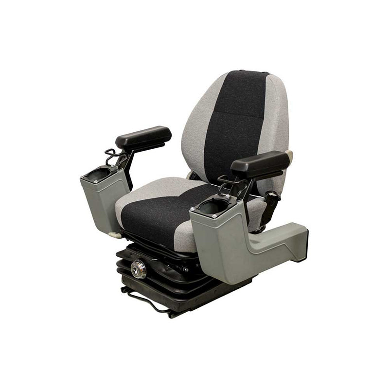 Uni Pro 525P Mechanical Suspension Seat with Pods Multi-Gray Fabric Heavy-Equipment - 8413