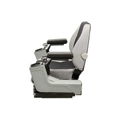 Uni Pro 525P Mechanical Suspension Seat with Pods Multi-Gray Fabric Heavy-Equipment - 8413