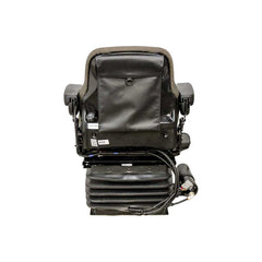 Uni Pro 1300 Air Suspension Seat – 12 V w/ Expansion Tank, Brown Fabric – 7945