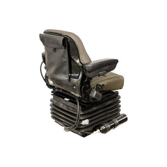 Uni Pro 1300 Air Suspension Seat – 12 V w/ Expansion Tank, Brown Fabric – 7945