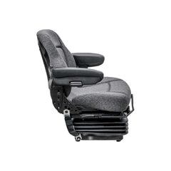 Uni Pro 425 Mechanical Suspension Seat with Armrests Charcoal Gray Fabric - 8008