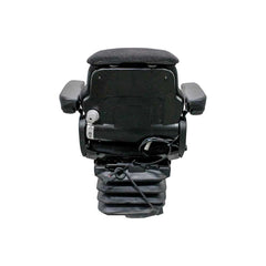 Uni Pro 1060 Air Suspension Seat – 12 V Compressor, Black/Gray Fabric – 8132
