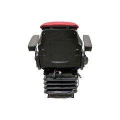 Uni Pro 1007 Air Suspension Seat – 12 V Compressor, Red/Black Fabric – 8565