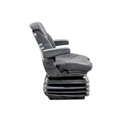 Uni Pro KM 1057 Air Suspension Seat Kit, Black/Gray Fabric, 4″ Active Stroke – 6970