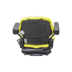 Uni Pro 136 Mechanical Suspension Seat 12V, Yellow Vinyl w/ Armrests – 8720