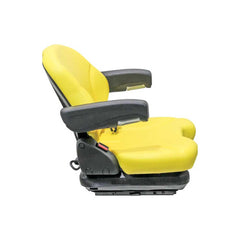 Uni Pro 136 Mechanical Suspension Seat 12V, Yellow Vinyl w/ Armrests – 8720