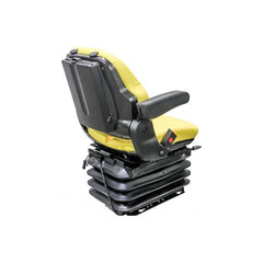Uni Pro 1055 Air Suspension Seat – 12 V Compressor, Yellow Vinyl – 8723