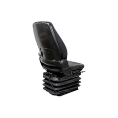 Uni Pro 722 Air Suspension Seat Kit, 12-V Compressor, 4.33″ Stroke, Black/Gray Fabric, Swivel Base – 8763