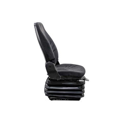 Uni Pro 722 Air Suspension Seat Kit, 12-V Compressor, 4.33″ Stroke, Black/Gray Fabric, Swivel Base – 8763