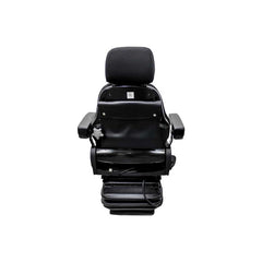 Uni Pro 698 High-Profile Air Suspension Seat Kit with 12 V Compressor, Black Fabric, 360° Swivel – 8765