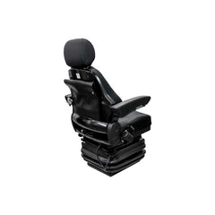 Uni Pro 698 High-Profile Air Suspension Seat Kit with 12 V Compressor, Black Fabric, 360° Swivel – 8765