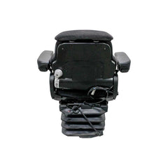 Uni Pro 1060 Air Suspension Seat Kit, Black/Gray Fabric with 12 V Compressor – 6721
