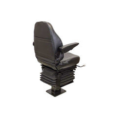 Uni Pro 111 Mechanical Suspension Seat Kit, Black Vinyl with Armrests for John Deere 310 Series Backhoes – 6838